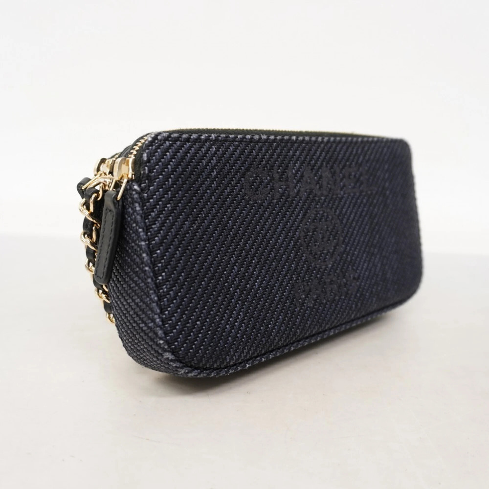 CHANEL Blue Deauville Wallet - Picture 2 of 7